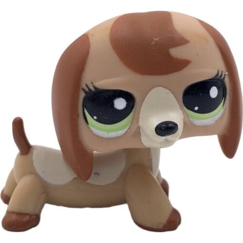 LPS CAT Old animal pet shop toys dachshund #2035 cute dog original anime figure lovely present for boys and gifts