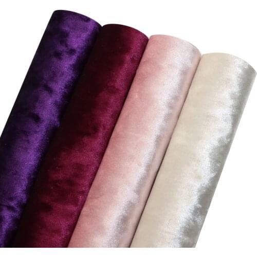 Solid Color Velvet Faux Leather Sheets Flocked Synthetic Leather Fabric A4 Size Vinyl 20x33cm for Hair Bow Earrings Bags
