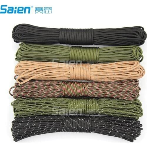 4 Size Dia.4mm 9 stand Cores Paracord for Survival Parachute Cord Lanyard Camping Climbing Camping Rope Hiking Clothesline