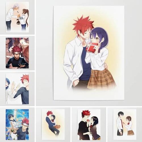 Prints Painting Wall Art Modular Canvas Shokugeki No Souma Poster Anime Picture Home Decoration For Bedside Background No Frame