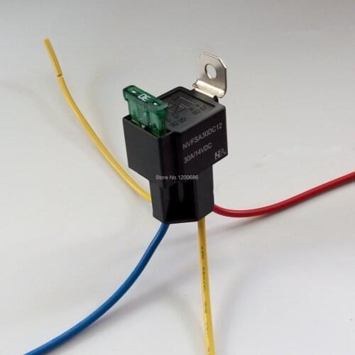 24V 30A Relay socket with fuse car modified relay