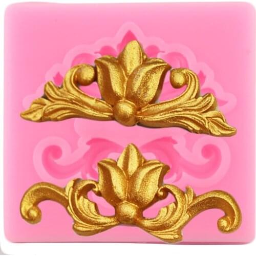 Retro Scroll Relief Silicone Mold Cake Border Fondant Cake Decorating Tools Chocolate Gumpaste Mould Candy Resin Clay Moulds