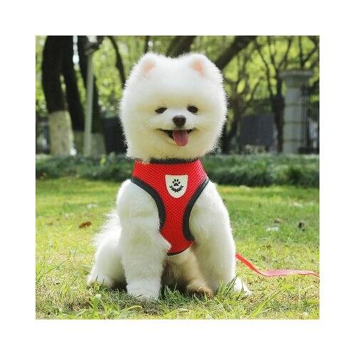 Breathable Mesh Dog Breast Sling Teddy Puppys Chest Back Reflective Pet Leash Dog Rope Pet Supplies Dog Supplies