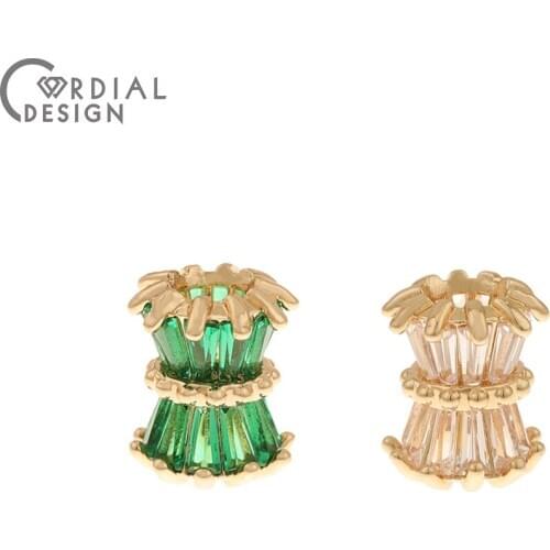 Cordial Design 30Pcs 9*11MM Jewelry Accessories/Hand Made/Pendant For Necklace/DIY Parts/Earring Findings/CZ Charms For Bracelet