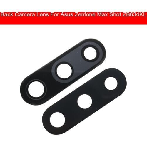 Back Rear Camera Glass Lens Cover For ASUS ZenFone Max Shot ZB634KL Outer Camera Glass Lens Housing Repair Replacement Parts