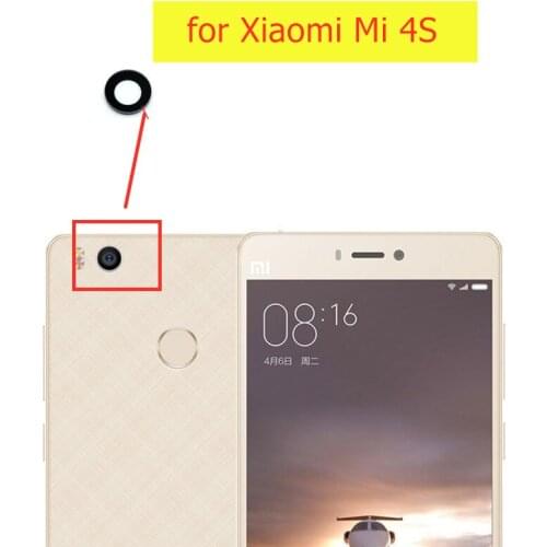 2pcs/lot for Xiaomi Mi 4s Back Camera Glass Lens Main Rear Camera Lens with Glue for Xiaomi Mi4S Repair Spare Parts