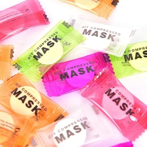 10/20/30Pcs Moisturizing Disposable Compressed Facial Mask Ultra-Thin Cotton Facial Sheet DIY Face Skin Care Wrapped Masks Paper