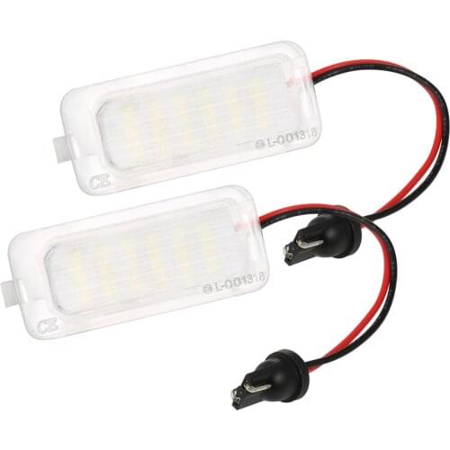 2pcs LED Number License Plate Light Lamp Error Free Canbus 12v For Ford Focus 5D Fiesta Mondeo MK4 C-Max MK2 S-Max Kuga Galaxy
