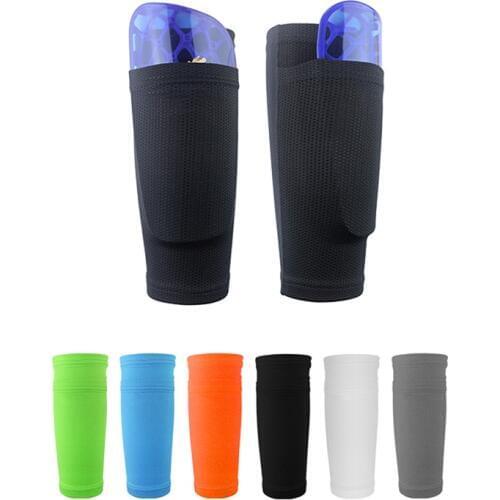 2018 1 Pair Soccer Protective Socks Shin Guard With Pocket For Football Shin Pads Leg Sleeves Supporting Adult Support Sock
