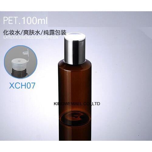 300pcs/lot 100ml Plastic Empty Bottle for Cosmetic Essential Oil Container Lotion Cream Packaging Bottles 2colors