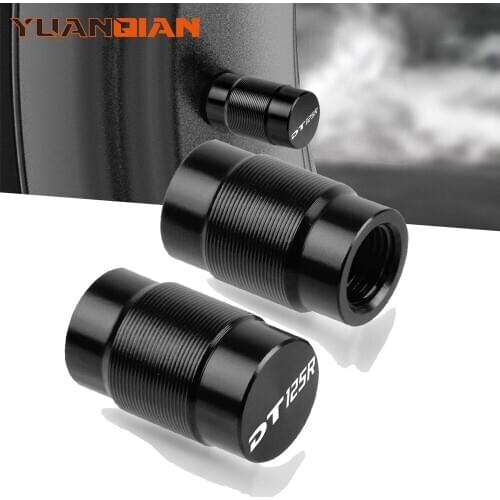 Motorcycle Accessories Couple Aluminum For YAMAHA DT125R DT125 R D Vehicle Wheel Tire Valve Stem Caps Covers for Universal cycle