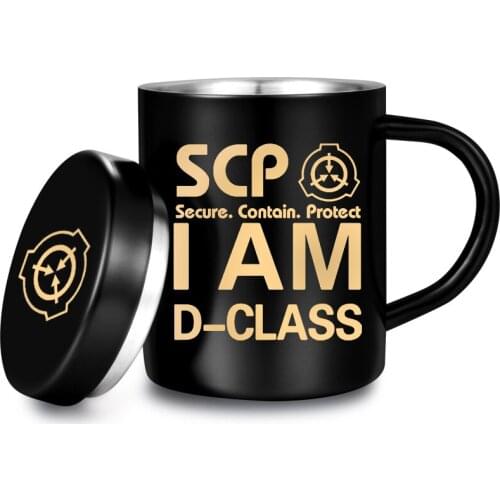 Anime Special Containment Procedures Foundation SCP 304 Stainless Steel Thermal Insulation Water Cup Travel Mug Outdoor Drinking