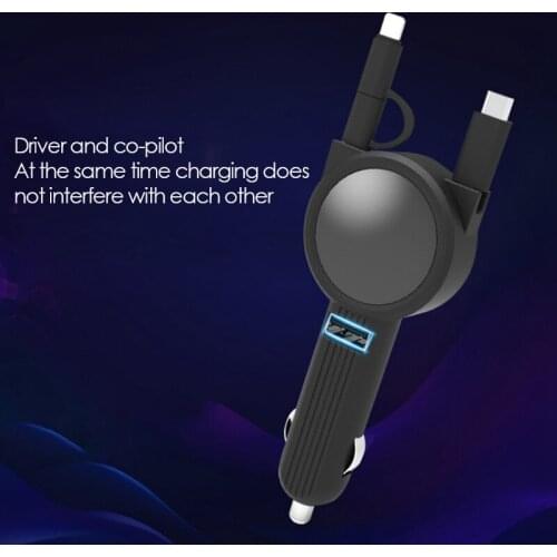Car Phone Charger for Samsung S10 S9 Plus Car-Charger Micro-USB Type C Cable Fast Quick Charge for Xiaomi Huawei SONY