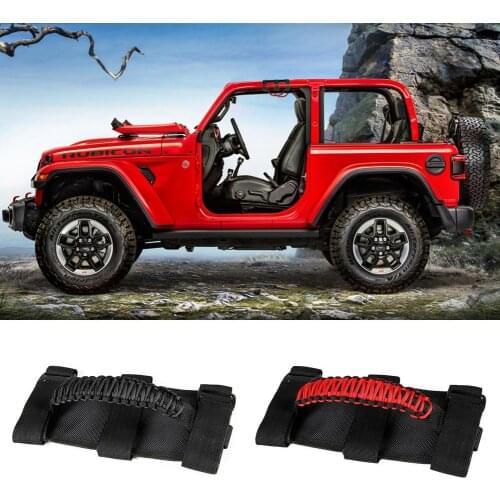 Car Grab Braided Handle For Jeep JK YJ TJ JKU JL JLU 1987-2020 Car Grab Handle Bar Roll Grips Holder Accessories