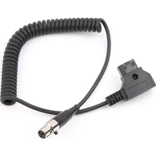 Monitor Power Line D-Tap To Mini XLR 4-pin Plug For ARRI Cameras Monitors 12V