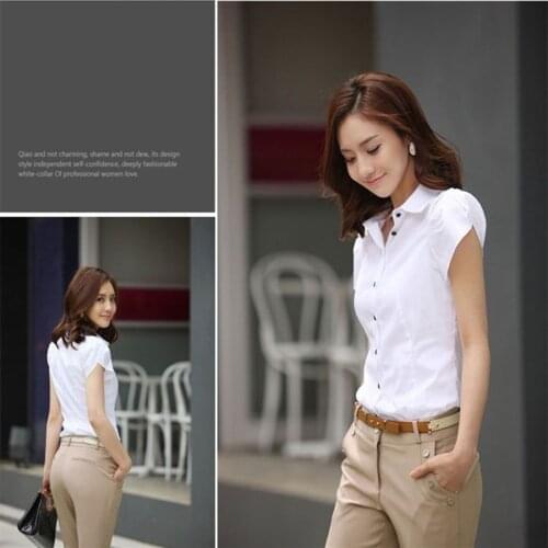 Blouses Women Shirts Summer Career White Top Long-sleeve Office Lady Blouse For Woman Shirt Womens Clothing Blouse Femme Blusas