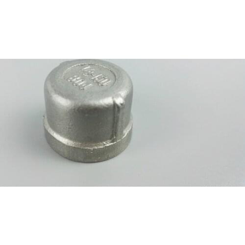 BSPT 1/2" DN15 Pipe Cap Stainless Steel SS304 Threaded Cap For Pipe Female Pipe Cover