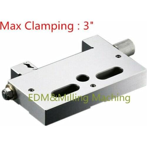 CNC Wire EDM Cut High Precision Vise Stainless Steel 3" Jaw Opening 3 Kg Clamp For Wire EDM Jaw Mill Tool