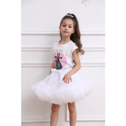 Child Solid Color Fluffy Baby Tutu Skirt Children Ballet Kids Pettiskirt Girl Skirts Princess Tulle Party Dance Dress For Girls