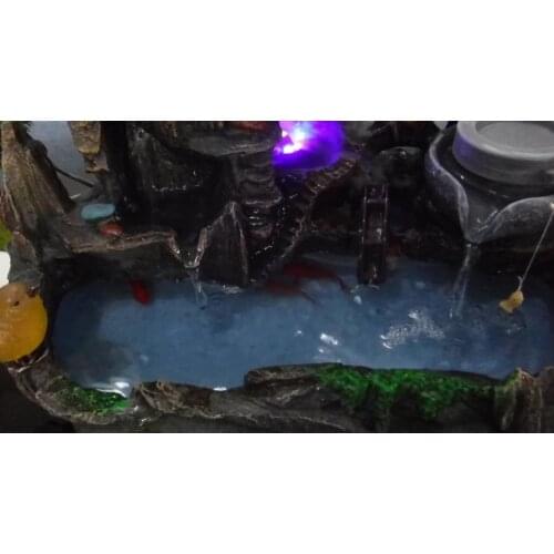 Feng Shui Wheel Tea Shop Water Fountain Rockery / Desktop Living Room Office Table Decoration