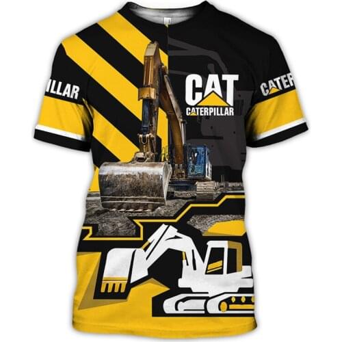 Fashionable Mens Casual T-shirt Heavy Equipment 3D Fully Printed T-shirt Unisex Hip Hop Summer Street Sports Top