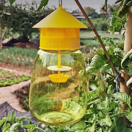 Hot Sale 1Pc Reusable Fruit Fly Catcher Trap Bottle Bait Lure Fruit Fly Trap Insect Garden Courtyard Vegetables Flies Pest Tool