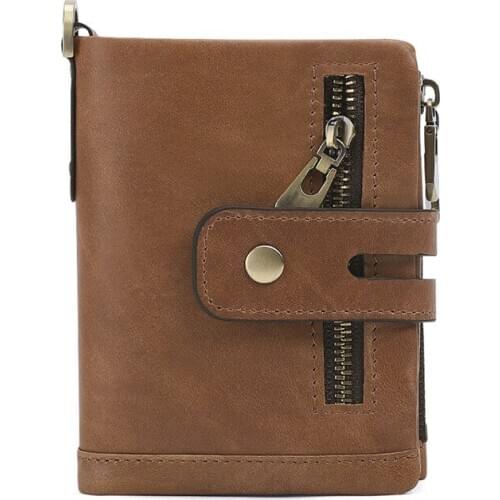 Rfid Genuine Cow Leather Wallet Men Coin Purse Male Cuzdan PORTFOLIO MAN Portomonee Small Walet Pocket