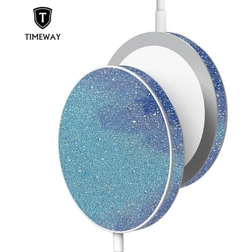 15W Magnetic Spring Sakura Induction Wireless Charger for IPhone 11 12 X XR for Samsung S10 Huawei Phone