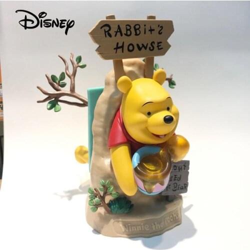 Disney cartoon Anime Mini 15cm Winnie The Pooh Gk Garage Kit Action Figure Diy Model Collection Decoration Childrens Toys Gift
