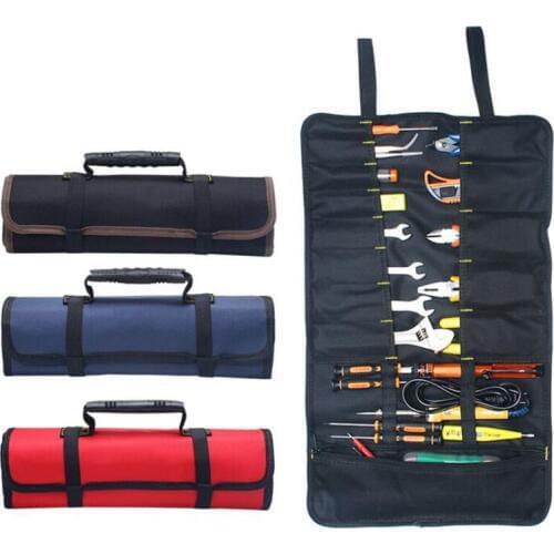 Multifunction Oxford Cloth Folding Wrench Bag Tool Roll Storage Pocket Tools Pouch Portable Case Organizer Holder