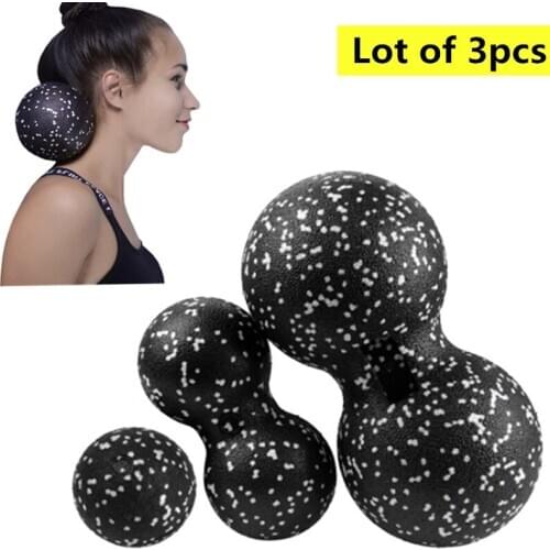 Yoga Massage Ball Back Therapy Body Building Fitness Balls Trigger Point Exercise Training Release Pain Massage Ball Set