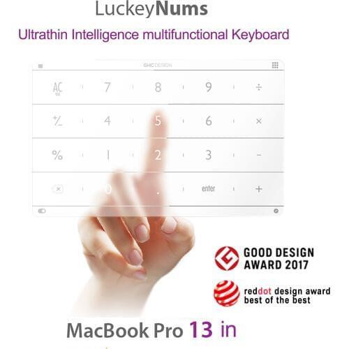 Nums Smart Numeric Mini Digital Touch Pad 20 Keys Track Pad Number Keyboard Wireless For 13 Inch Macbook Pro Touch Bar 2017