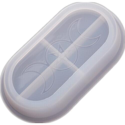 Handmade Moon Star Candle Tray Resin Molds Moon Phase Box Molds Triple Goddess With Pentagrams Mold Jewelry Making Tools