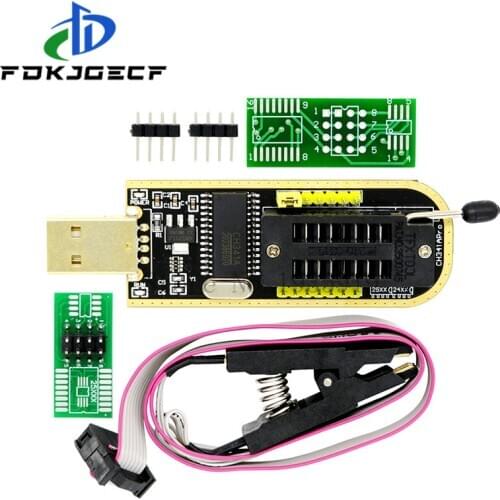 CH341A 24 25 Series EEPROM Flash BIOS USB Programmer Module + SOIC8 SOP8 Test Clip For EEPROM 93CXX / 25CXX / 24CXX DIY KIT