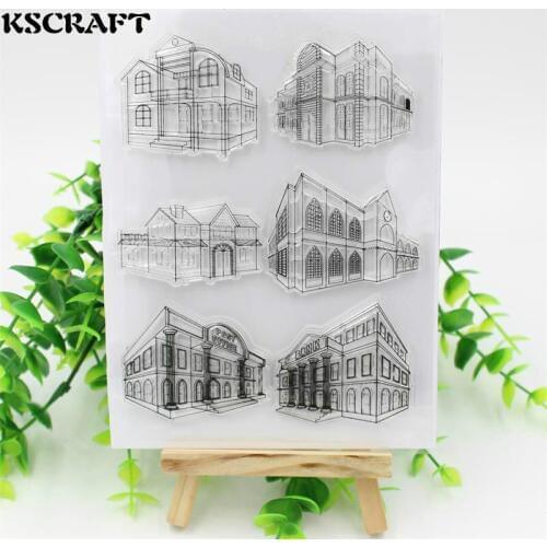 KSCRAFT House Transparent Clear Silicone Stamps for DIY Scrapbooking/Card Making/Kids Fun Decoration Supplies 039