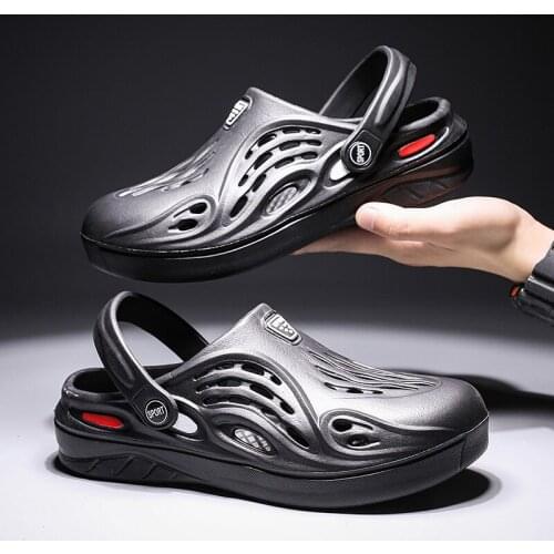 2021 New Summer Casual Shoes Men Sandals Soft Mesh Couple Beach Slippers Men Swimming Sandal Foam Runners EVA Flip-flops Slipper