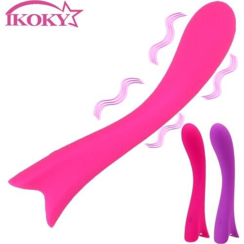9 Speeds Dildo AV Rod Vibrator Sex Toys for Woman Nipple G Spot Magic Wand Female Masturbator 19cm Silicone USB Charging