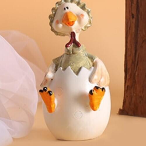 Cute Chicken Furnishings Ornament Evenly Colored For Bedroom Office