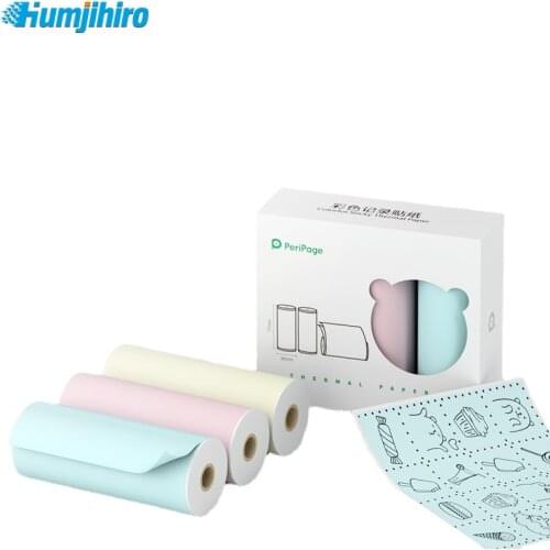 Thermal Paper Stickers 77 x 30 mm Color Photo Paper Roll for Mini PeriPage Thermal Printer A9S-MAX Paper Stickers