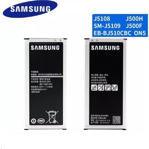 Samsung Original Replacement Battery For Galaxy J5 2016 Edition J510 J510FN J510F J510G 3100mAh EB-BJ510CBC Replacement battery