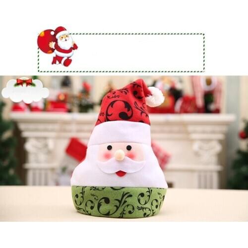 1PC Thickening Snowflake Santa Hat Gold Red Plaid Christmas Hat Child Adult Christmas Cap Christmas Decorations For Home QA 223