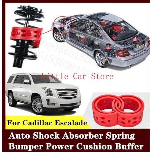 2PCS Front Suspension Shock Bumper Spring Coil Cushion Buffer For Cadillac Escalade