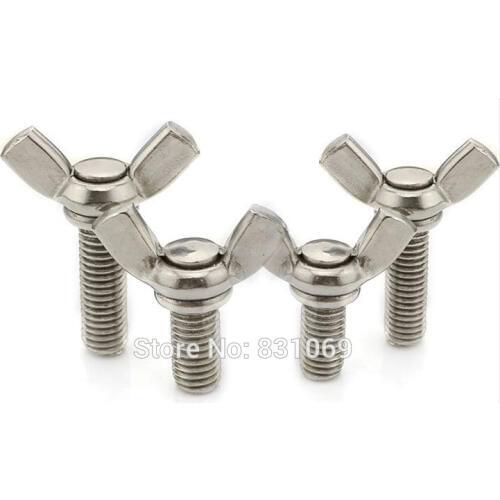 20pcs/Lot Metric M3x8mm Stainless Steel Wing Bolt Butterfly Bolt Screw Brand New
