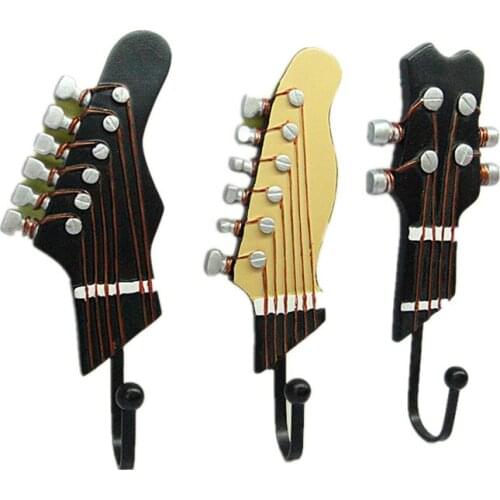3pcs/pack Musical Symbol Hook Resin Crafts Decoration Hooks Home Key Coat Bag Hat Wall Hangers Hanging Hooks Coat Rack