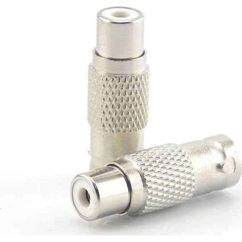 Gakaki 10pcs/lot CCTV Surveillance accessories RCA Female to BNC Female Connector RCA BNC Connector for audio video Camera