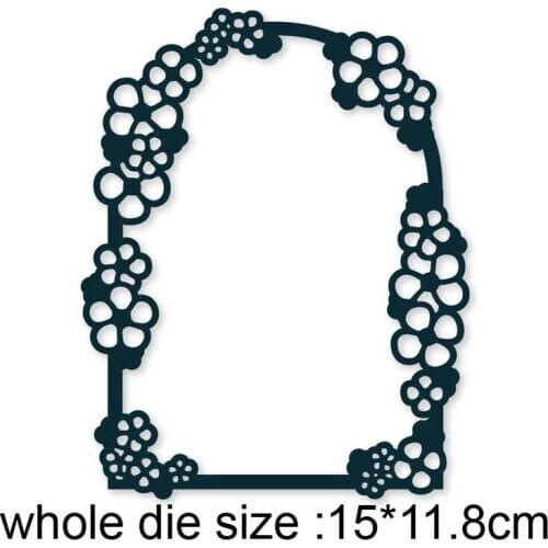 Lace Flower Door Frame metal cutting dies Scrapbooking dies Diy Card Making knife mould blade punch stencils dies Embossing Dies