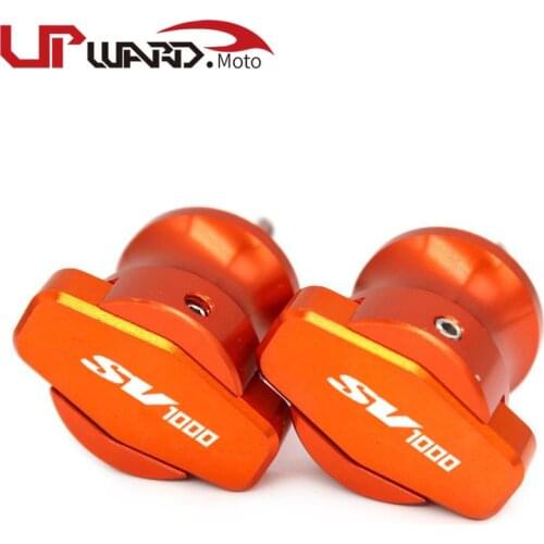 For SUZUKI SV1000 SV1000S SV 1000 1000S Motorcycle CNC Frame Stands 8MM Screws sliders Swingarm Spools Slider M8