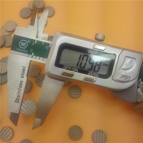 R=11mm diameter filter discs/20 micron/Sintered multilayer stainless steel sintered filter disc 50 pcs/lot