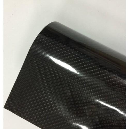 Interior Foil Body Sticker Film 50cmx1.52m 7D Gloss Black Carbon Fiber Air Release Wrap For Car Sticker Motorcycle Vehicle Decal