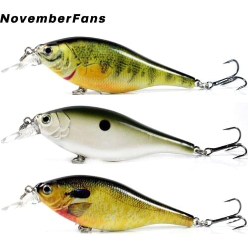 NovemberFans Hard Plastic Artificial Baits 9.5cm 12.5g Minnow Shad Wobblers Crankbait Sinking Fishing Lures Tackle